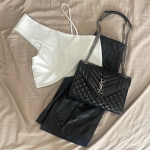 Zara White Crop Top